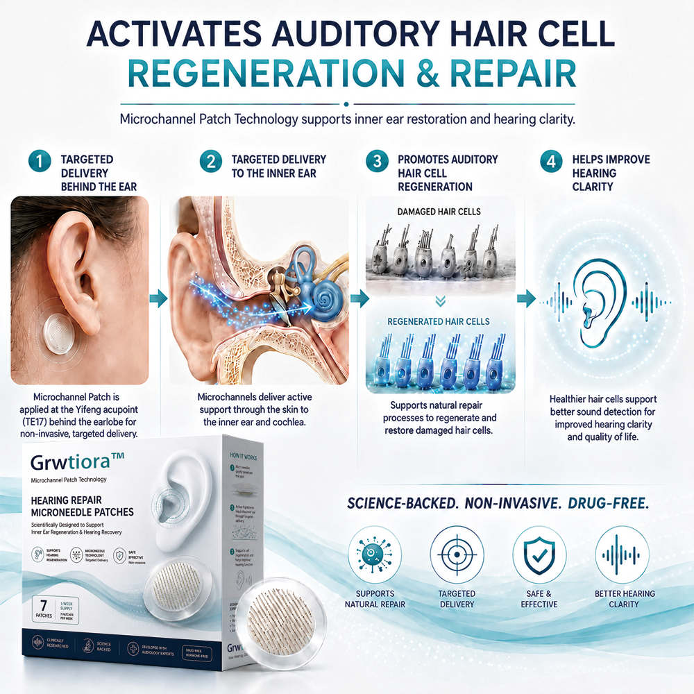 HEARING SUPPORT MICRONEEDLE PATCHES