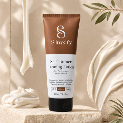 🔥Slimxify® Self Tanner Body Lotion 🌞 Best Gradual Natural Bronzed Sunless Hydrating Streak Free Tanning Glow