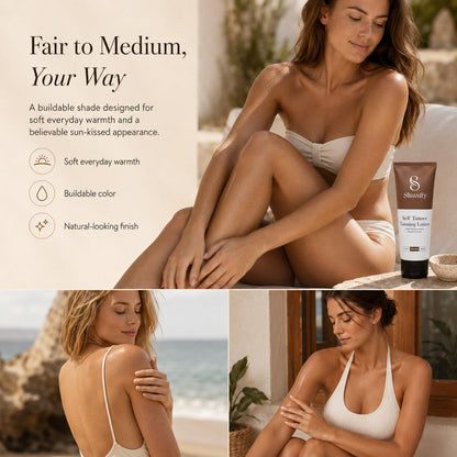🔥Slimxify® Self Tanner Body Lotion 🌞 Best Gradual Natural Bronzed Sunless Hydrating Streak Free Tanning Glow