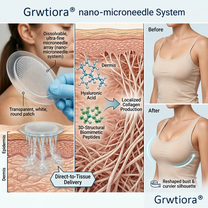 Grwtiora® Targeted Breast Enhancement Advanced Nano Microneedle Patch