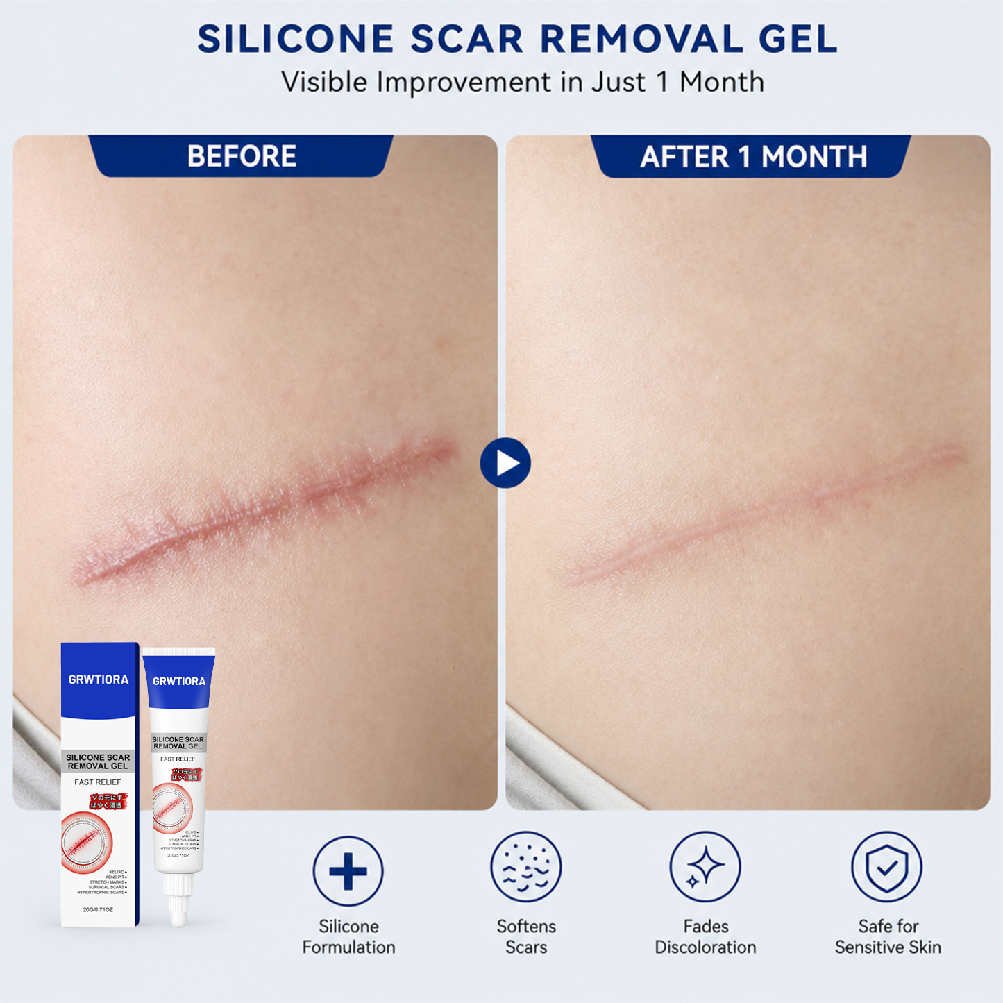 Advanced Silicone Scar & Wrinkle Smoothing Gel