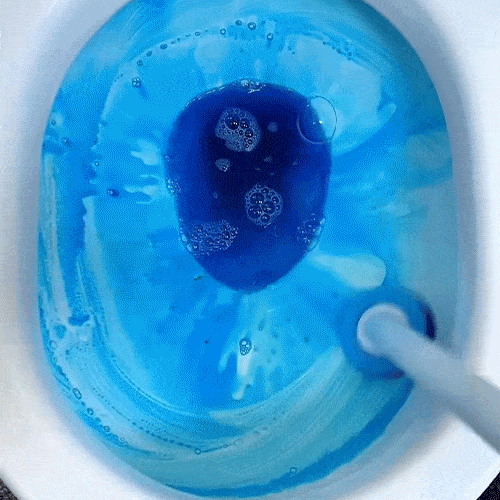 Disposable toilet cleaning system with hygienic replaceable heads