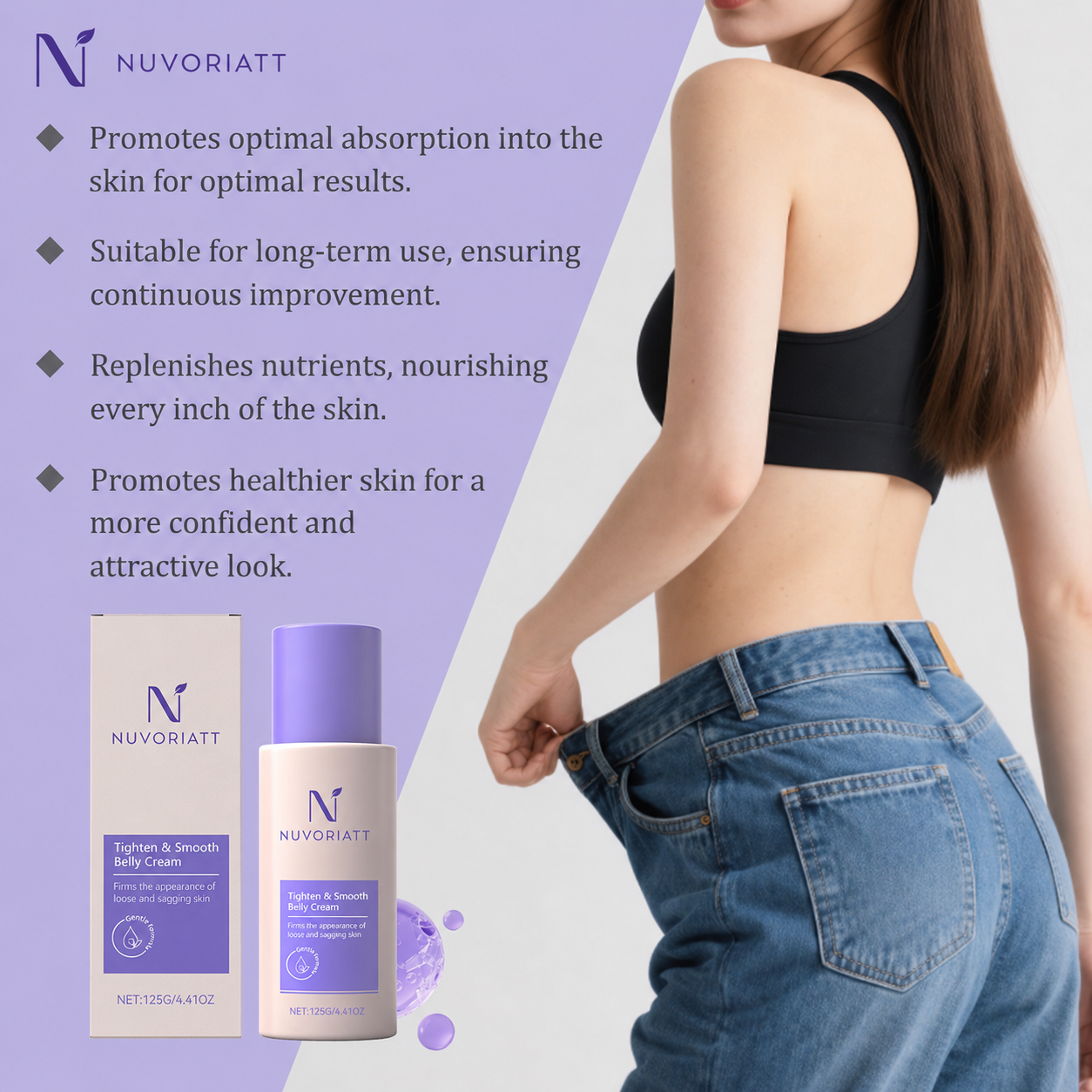 50% OFF! Nuvoriatt Tighten & SmoothBelly Cream